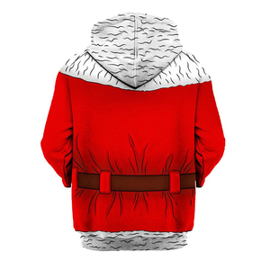 Sudadera con capucha navideña personalizada impresa de alta calidad, ligera, de invierno, manga larga, diseño sólido, detalle de bolsillo, básico, mezcla de algodón - Product Image 3