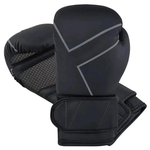 Guantes de boxeo de entrenamiento profesional 2025, logotipo de Color personalizado, cuero genuino, dedo completo ajustable para correa de muñeca alta - Product Image 6