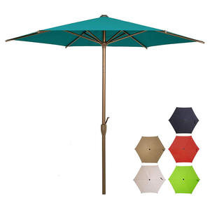NOWENSOL Parasol de marché de table de patio de 9 pieds avec bouton-poussoir inclinable et manivelle pour jardin/pelouse/terrasse/arrière-cour et piscine - Product Image 1