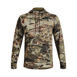 Sudadera con capucha de camuflaje básica para exteriores para hombre con bolsillo frontal y capucha con cordón Sudadera con capucha elegante con estampado de camuflaje - Product Image 1