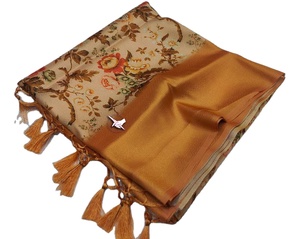 ส่าหรีไหม kanchivaram pethani นุ่มบริสุทธิ์สำหรับชุดปาร์ตี้ของผู้ใหญ่ - Product Image 1