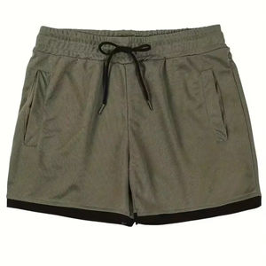 Customized High Street Solid <b>Men</b> <b>Shorts</b> Wholesale Casual Wear Breathable Quick Dry <b>Lightweight</b> Canvas Fabric Plain Dyed - Product Image 1