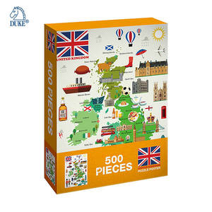 Fabricant de puzzles en gros personnalisé de haute qualité 500 pièces Puzzles de carte - Product Image 4