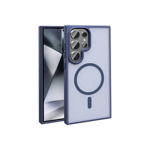 Funda Protectora Mate Compatible con Magsafe, Color Azul Marino, para Samsung Galaxy S23 Ultra, Anti-Huellas, para 7 Plus - Product Image 1