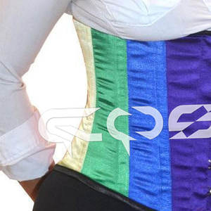 Corset sous-poitrine en satin aux couleurs arc-en-ciel, corset de maintien de la taille pour les fêtes, les clubs et le cosplay - Product Image 4