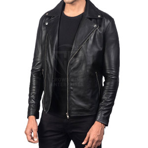 Chaqueta de cuero de diseño personalizado de alta calidad para hombre, ropa de calle de color sólido con capucha transpirable para invierno - Product Image 2