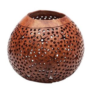 Portavelas de Cáscara de Coco de Estilo Moderno para Decoración del Hogar de Inspiración Antigua, Mesa de Centro, Estante y Ambiente - Product Image 1