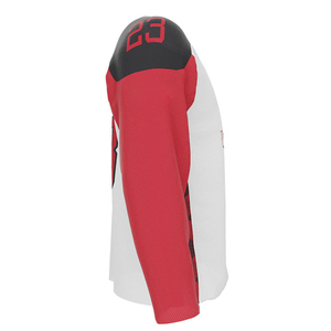 เสื้อฮอกกี้น้ำแข็งแบบยูนิเซ็กซ์คุณภาพสูงพร้อมโลโก้พิมพ์ลายแบบซับลิเมชั่น สีสันตามสั่ง ผลิตจากโพลีเอสเตอร์ 100% ขนาดสำหรับผู้ใหญ่ - Product Image 5