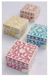 Relleno de resina de madreperla de hueso Natural de lujo troquelado patrón Floral impreso nuevos diseños marroquíes artesanía Emporium India - Product Image 4