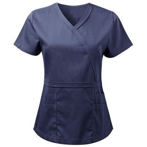 Conjunto de uniformes médicos de enfermería estirable para mujer, uniformes profesionales para mujer, conjunto de uniformes médicos de enfermería para Hospital, mangas cortas personalizadas - Product Image 3