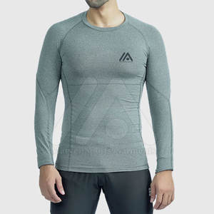 Meilleures ventes Chemises de compression pour hommes Respirant Rash Guard à bas prix en stock à vendre - Product Image 4