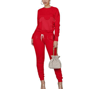 ชุดกันเหงื่อลายพื้นสำหรับผู้หญิงฉลากส่วนตัวออกแบบได้เองสำหรับฤดูหนาว - Product Image 1