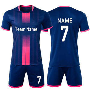 Ensemble de maillots de football haut de gamme sur mesure 2026 en tissu léger et respirant avec nom et numéro d'équipe – Vente en gros - Product Image 2
