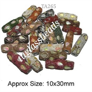 Artesanías de cuentas de cristal y Murano hechas a mano indias con tira de Mate ilustraciones indias hechas a mano únicas y elegantes - Product Image 2