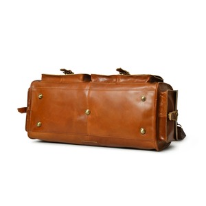 Stylish Luxury Large Capacity Weekender <b>Leather</b> <b>Duffle</b> <b>Bag</b> High Quality Zipper Closure Custom Logo Durable Features Unisex - Product Image 3