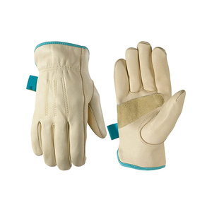 Guantes de trabajo de cuero Premium resistentes al calor de marca personalizada, guantes de trabajo antiestáticos antivibración sin silicona y sin polvo - Product Image 3