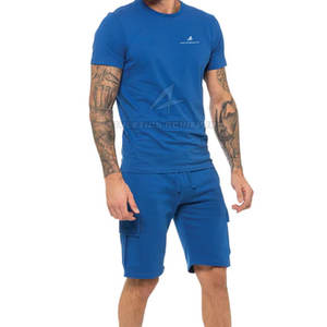Conjunto de pantalones cortos y camisetas informales para hombre de verano 2025, suministro directo de fábrica, logotipo personalizado impreso, gran oferta, última moda - Product Image 5
