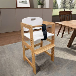 Safe Traditional <b>Wooden</b> Toddler <b>Highchair</b> with Front Support and Anti-Slip Strap for Hospital & Kitchen Use - Product Image 6