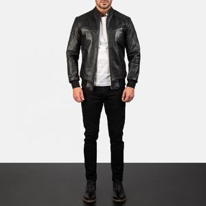 Dernière veste de motard en cuir pour homme Veste en cuir de mouton originale personnalisée Veste en cuir de motard pour homme - Product Image 6