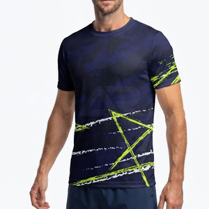 Ropa Deportiva de Alto Rendimiento, Camiseta de Pickleball Personalizada, 100% Poliéster, Corta, Ecológica, Transpirable, para Entrenamiento, para Hombre - Product Image 3