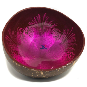 ชามมะพร้าวตกแต่งชุดเคลือบและแม่ของชามมะพร้าวมุกในเวียดนาม - Product Image 5