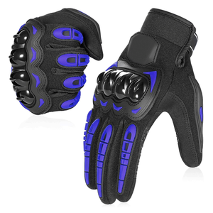 Unisex Motorcycle <b>Gloves</b> Breathable Leather Anti-Slip Good Grip Hard Knuckles Protection Motocross Sports Cycling <b>Touchscreen</b> - Product Image 1