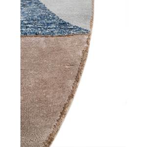พรมขนสัตว์และไหมไผ่ถักมือสีเบจและสีน้ำตาล ลายแบบนามธรรมแนวคิดความโกลาหล สำหรับตกแต่งบ้าน ห้องนั่งเล่น ทางเดิน-Eskn-1001 - Product Image 4