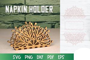 Divers modèles décoratifs du support de découpe laser de serviette, support en bois de bureau - Product Image 2