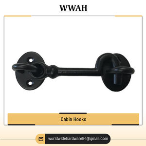 2023 mejor diseño moderno personalizado gancho de cabina negro mate accesorios para puertas y ventanas de casa - Product Image 5