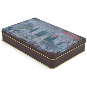 Caja de Regalo Rectangular de Metal, Diseño Personalizado Kontensan, Impresa, 170x260x45 mm, Marrón Mate, Grado Alimenticio, Turquía - Product Image 3