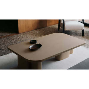 Durable Minimalist Fragment <b>Coffee</b> <b>Table</b> with Marble Top and Wooden Set for Living Room Home Furniture - Product Image 4