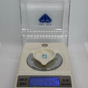 Aigue-marine sri-lankaise naturelle coupe ronde pierre précieuse toutes tailles pierre lâche à facettes vente en gros bas prix aquamarine bleue chauffée - Product Image 3