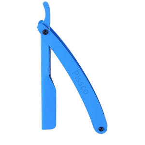 Último Modelo de Navaja de Afeitar Recta para Barbería, Navaja Plegable de Acero Inoxidable con Cuchilla Reemplazable y Logotipo Personalizado - Product Image 5