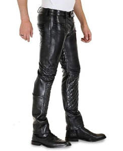 Pantalones de Cuero para Hombre, Ligeros, de Cintura Media, Casuales, de Primera Calidad, Nuevo Diseño, Última Moda, Precio Más Vendido - Product Image 3