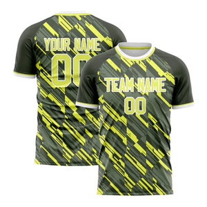 Nom personnalisé numéro 3D couleur nouveau Design Football maillot chemises adultes coupe automatisée vêtements de football haute qualité maillot de football - Product Image 4