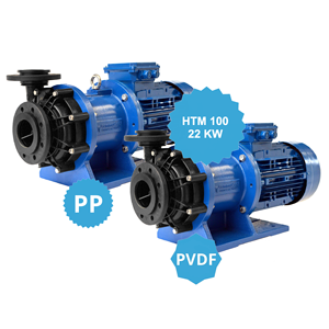 Pompe centrifughe di alta qualità modello ht2 100 PP PVDF con motore 22 kw IEC 180 2P in plastica per la movimentazione degli acidi pompa dell'acqua - Product Image 1
