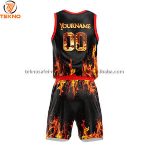 Ensembles de maillots et shorts de basket-ball à impression par sublimation uniforme de basket-ball de qualité supérieure pour l'équipe à vendre avec service OEM - Product Image 5