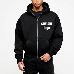 Sudadera con capucha de gran tamaño antiretráctil de alta calidad Unisex, logotipo personalizado, técnica de peso pesado de invierno bordada, forro polar de algodón 100% para hombres - Product Image 3