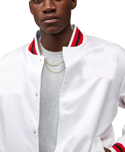 Chaqueta Bomber de Invierno para Hombre de Alta Calidad, Estilo Universitario, con Logotipo Personalizado Bordado e Impreso, de Satén y Lona, Transpirable - Product Image 5