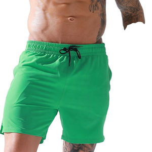 Short de survêtement de sport surdimensionné pour hommes, vêtements de plage en nylon pour l'été, vêtements de sport fantaisie solides, vente en gros - Product Image 1