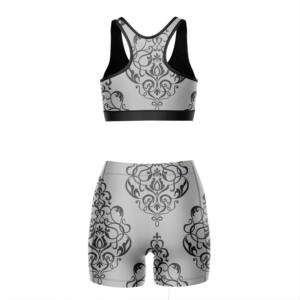 Conjunto Deportivo para Mujer, Diseño Sublimado, Bra Deportivo y Pantalones Cortos de Compresión, Ropa Deportiva para Gimnasio, Venta al Por Mayor, Nuevo - Product Image 2