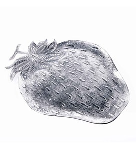 Plateau de service à motif martelé de forme ronde décorative moderne de qualité supérieure pour le désherbage de la cuisine à domicile et l'utilisation des fêtes - Product Image 4