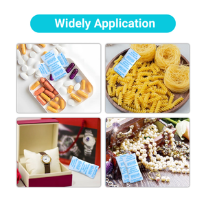 Sachets déshydratants en gel de silice de qualité alimentaire 1g – Absorbeur d'humidité sûr et réutilisable pour l'alimentation, les produits pharmaceutiques et l'électronique - Product Image 4
