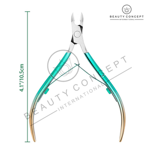 Multi Color Stainless Steel Nail Clipper Wide Jaw Opening Unique Double Spring Design Customized Logo Print Cuticle Nipper - Product Image 2