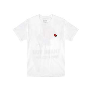 Camiseta Market Thank You, 100% Algodón, Corte Holgado, Estampada, Diseño Sólido, Corte Ajustado, Blanca, Tipo Jersey - Product Image 1
