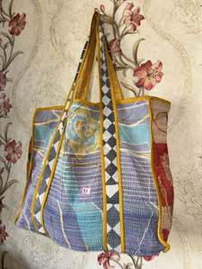 Vente chaude Vintage Coton Kantha Bohème Sac À Bandoulière À La Main Casual Femmes Fourre-Tout Sac À Provisions Grande Taille - Product Image 4