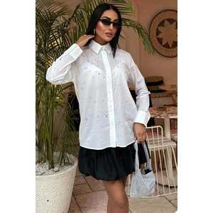 Camisa de Gasa con Adornos de Piedras 3443 para Fiestas - Product Image 2