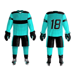 Uniformes de Hockey sobre Hielo para Hombre de Alta Calidad, Ropa Deportiva Más Vendida, Diseño de Sublimación Personalizado, 100% Poliéster, Servicio OEM - Product Image 1