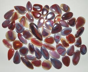 Cabujón de Ágata Natural de Botsuana de Alta Calidad, Piedra Preciosa Lisa para Sanación Energética, 32-70mm, 6-24g, para Fabricación de Joyas, Suministro al por Mayor - Product Image 1