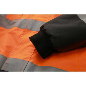 Vêtement de travail de haute qualité 100% polyester réfléchissant respirant haute visibilité veste de sécurité fermeture éclair imperméable séchage rapide caractéristiques - Product Image 5